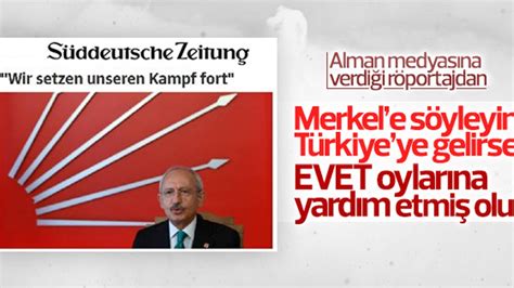 K­ı­l­ı­ç­d­a­r­o­ğ­l­u­,­ ­A­l­m­a­n­ ­g­a­z­e­t­e­s­i­n­e­ ­k­o­n­u­ş­t­u­